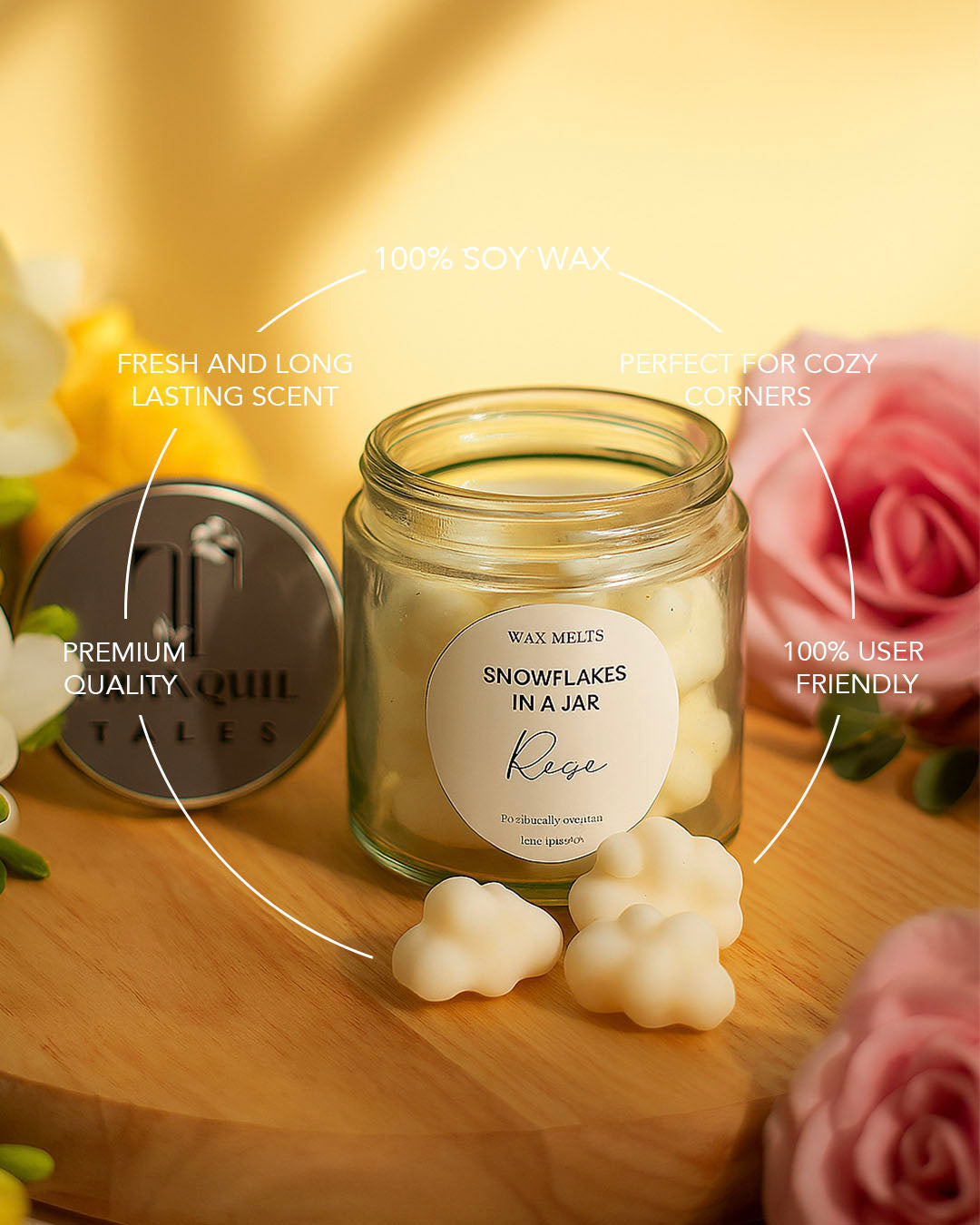 Rose Snowflakes Wax Melts